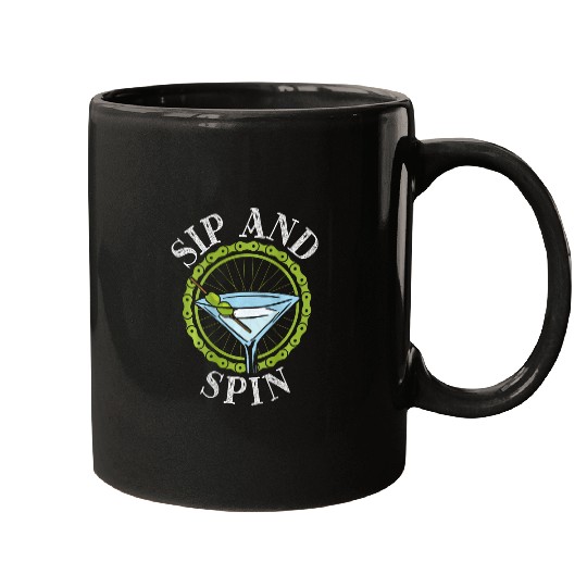 Sip And Spin Backprint Cycling Mugs