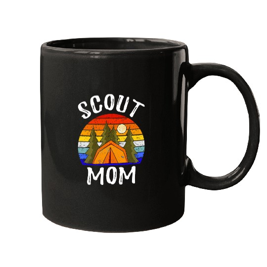 Scout Mom Proud Scouting Mother Camping Cookie dealers Women Mugs