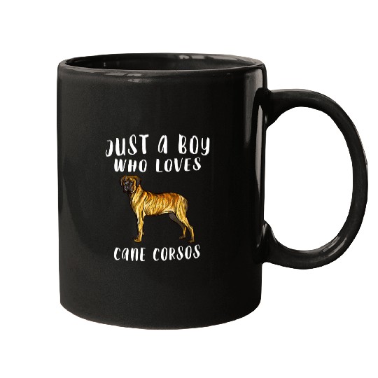 Im Just A Boy Who Loves Cane Corso Dog Lover Mugs