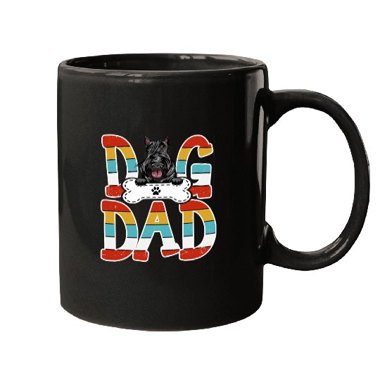 Dog Scottish Terrier Dad Scottish Terrier Fathers Day Mugs