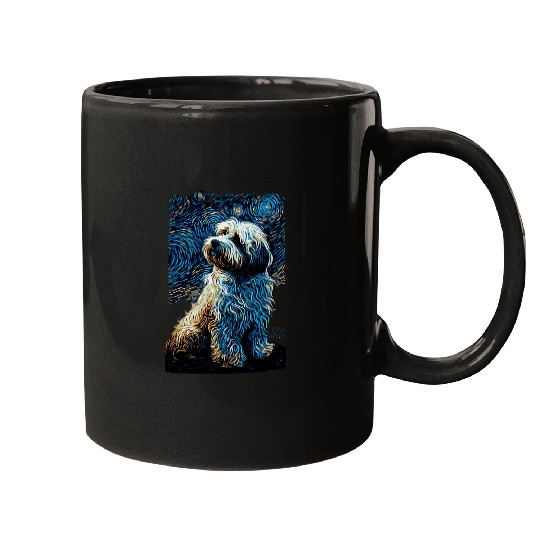 Havanese Dog Starry Night Mugs