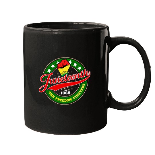 Juneteenth 1865 Freedom Day vintages Retro Baseball style Mugs