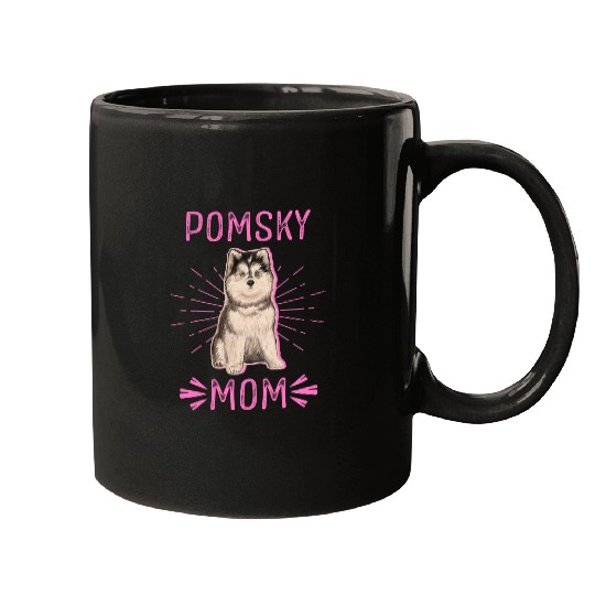 Discover Pomsky Mom Pomskies Dog Owner Pomsky Mugs