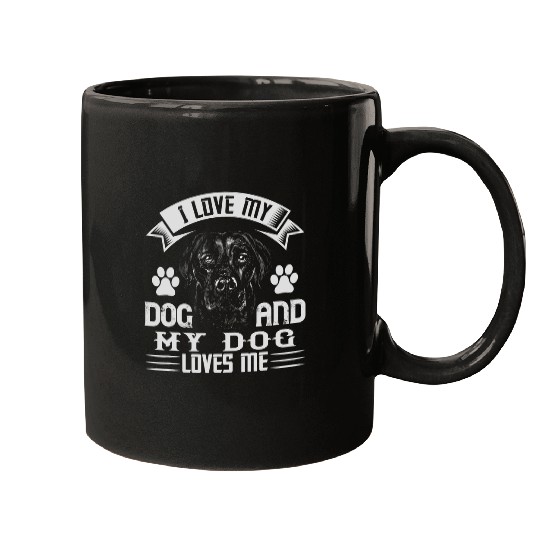 Labrador Lab Dog I love my dog Labrador retriever design Mugs
