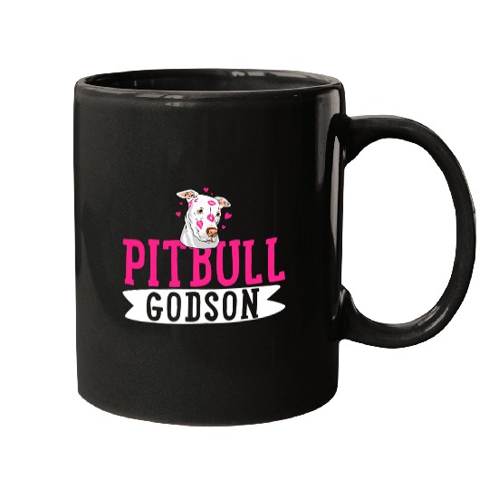 Pitbull Godson Pit Bull Terrier Dog Pibble Owner Mugs
