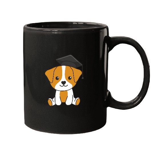 Kids School Kindergarten Jack Russell Graduation Mugs