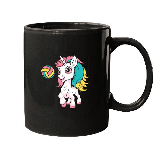 Vball Cute Beach Volleyball 1 Mugs