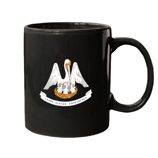 Louisiana State Flag Tee New Orleans Family Vacation Mugs