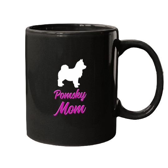 Pomsky Owner Dog Mom Apparel Mugs