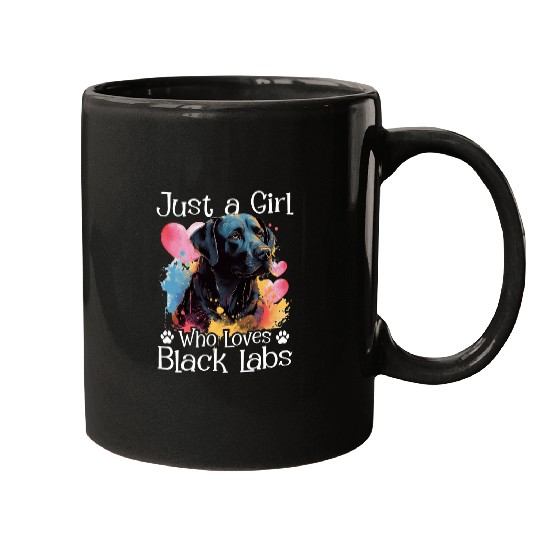 Discover Just A Girl Who Loves Black Labs Labrador Dog Lover Mugs