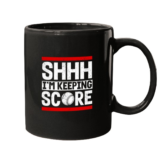 Shhh Im Keeping Score 12 Mugs