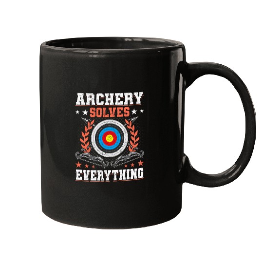 Solve Everything Archery Archers Bowhunter Mugs
