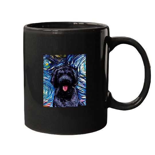 Dog Goldendoodle Black Goldendoodle Night Van Gogh Dog Gift Dog 21 Mugs