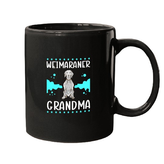 Weimaraner Grandma Dog Owner Weimaraner 4 Mugs