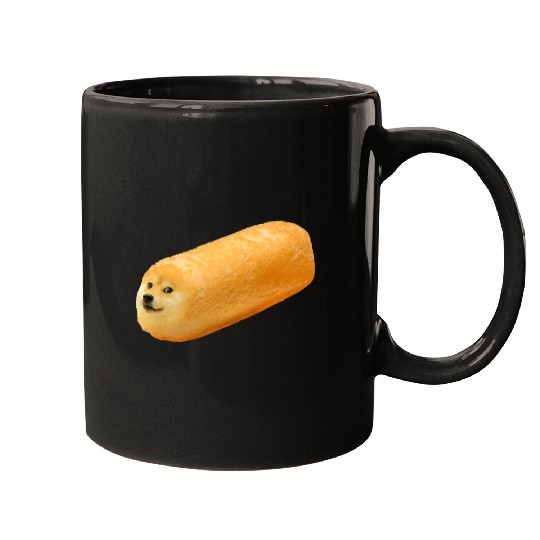 Dog Shiba Inu Bread Doge Japanese Dog Loaf of Bread Doge Meme Mugs