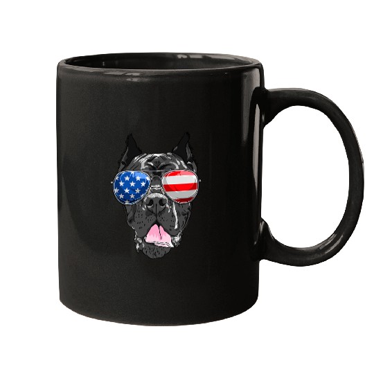 Italian Mastiff Cane Corso Dog American USA Glasses Mugs