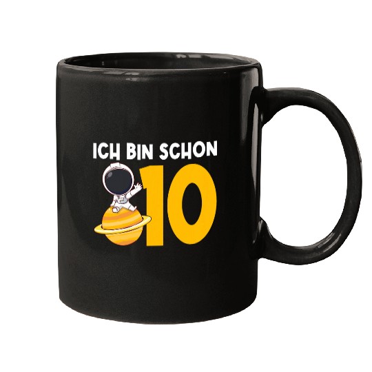 Discover Ich bin schon 10 10 Geburtstag Astronaut Mugs