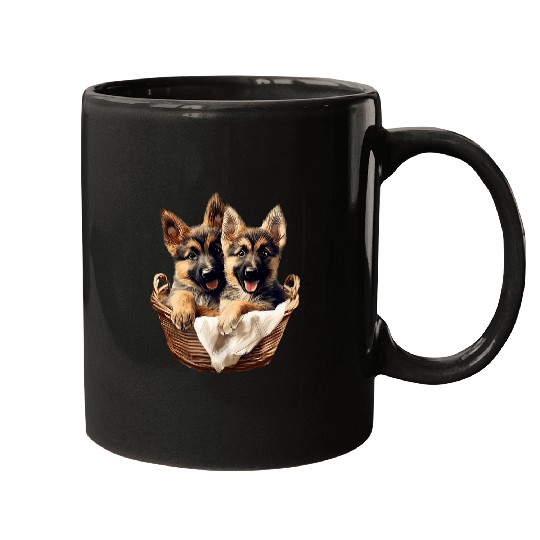 German Shepherd vintages Style 7 Mugs
