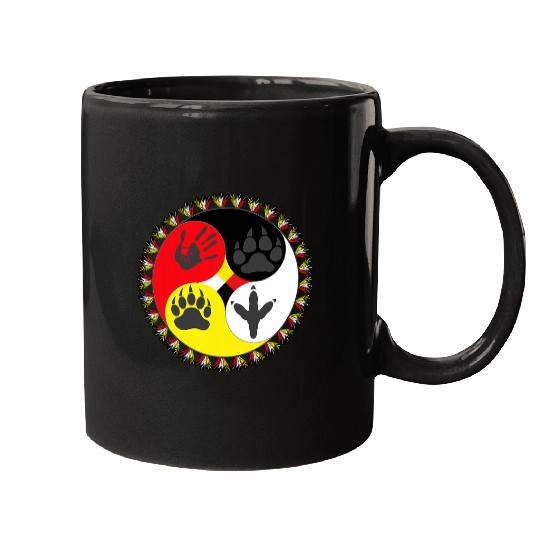 Native American medicines Wheel spiritual animals MMIW Mugs