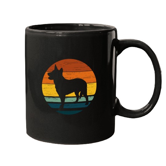 Texas Heeler vintages Retro Mom Dad Dog Gift Mugs