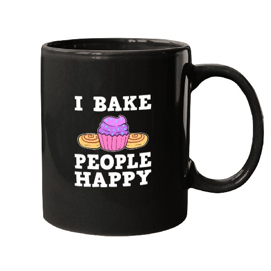 I Bake People Happy Pastry Chef Mugs