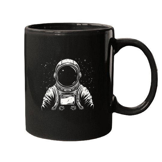 Discover Space Explorer Minimalist Astronaut Mugs