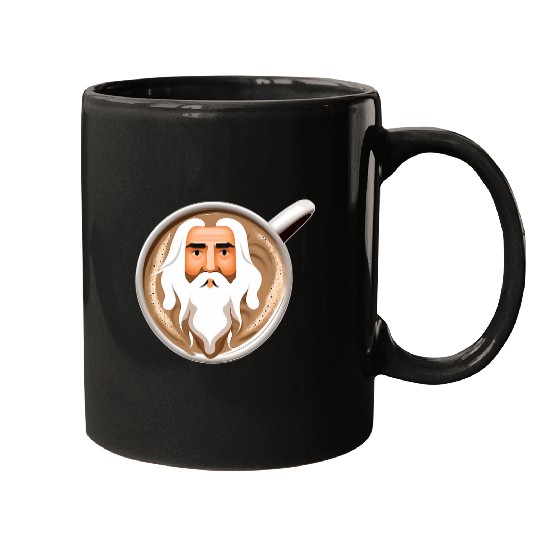 Latte Art of Wizard Coffee Art Barista Gift Roleplay Mugs