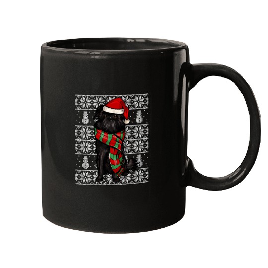 Discover Santa Hat xmass Affenpinscher Ugly Christmas Mugs
