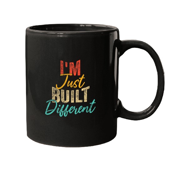 Im Just Built Different 2Funny Fitness Bodybuilding Gym Mugs