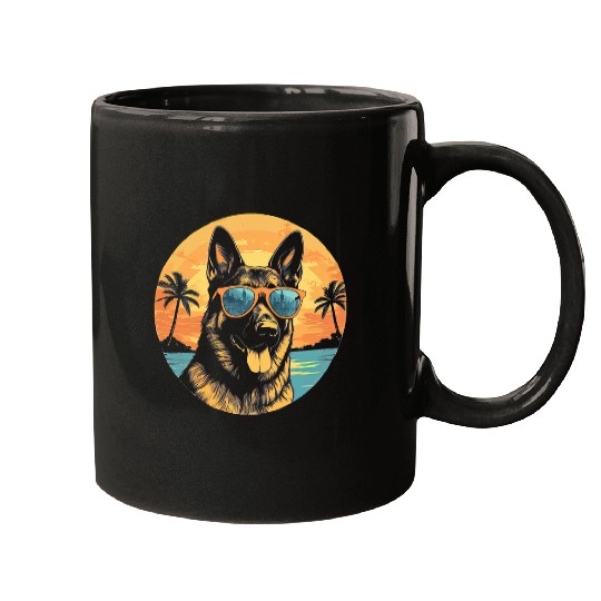 German Shepherd vintages Style 11 Mugs