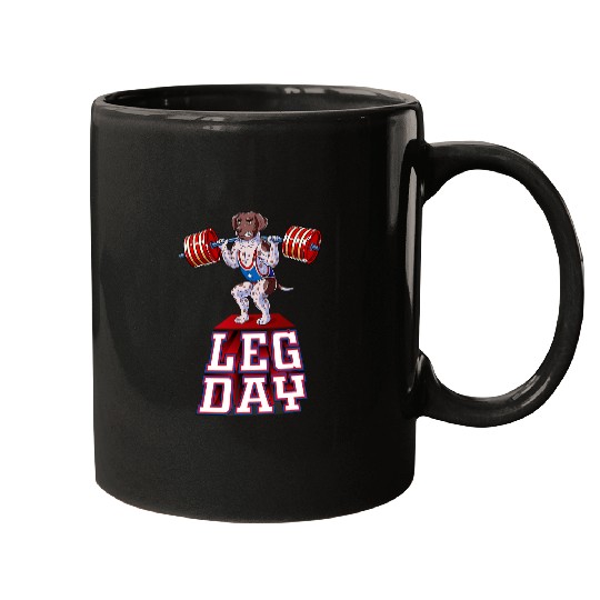 Leg Day german shorthaired pointer Mugs