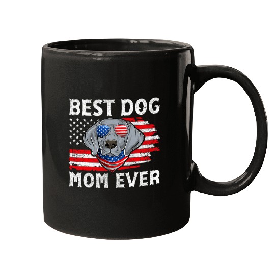 Weimaraner USA Patriotic Dog US Apparel American Flag Women 1 Mugs
