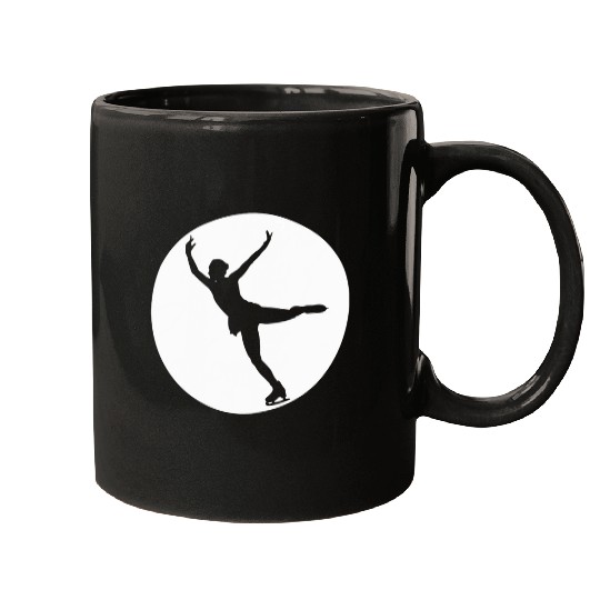 Skating Figure Circle Mugs