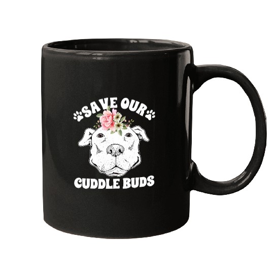 Save Our Cuddle Buds Pitbull Rescue Pitbull Adoption Mugs