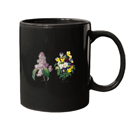 Discover Pierre Joseph Redoute Lily 2Pansy Paint Flower Gardener Mugs
