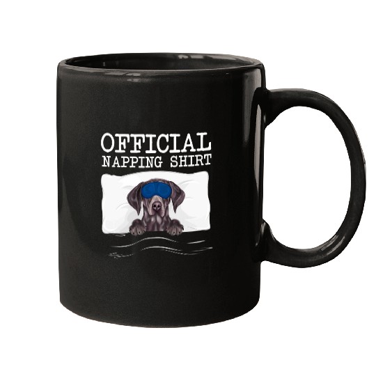 Sleeping German Shorthaired Pointer Sleep Official Napping Mugs