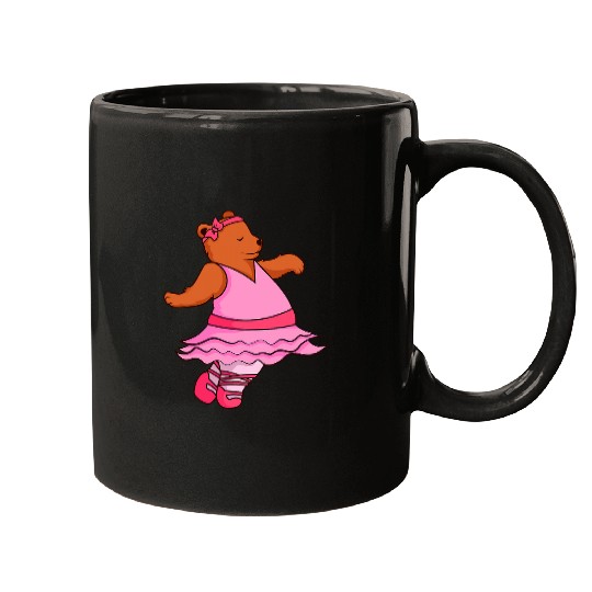 Teddy Bear Ballet Dancer Funny Animal Ballerina Tee Mugs