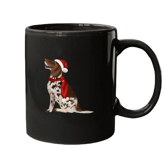 German Shorthaired Pointer dog Santa Christmas dogs lover Mugs