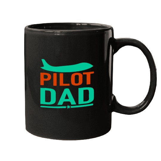 Discover Airlines Pilot Dad in Online Mugs