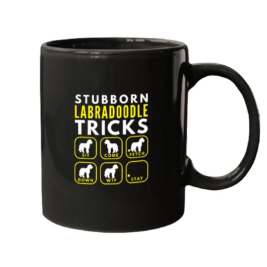 Stubborn Labradoodle Tricks Dog Training 1 Mugs