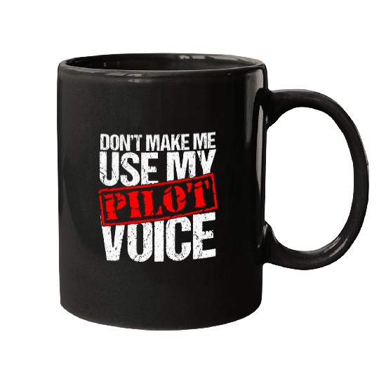 Aviation Pilot Funny Gifts Flight Captain Novelty Distressed Mugs