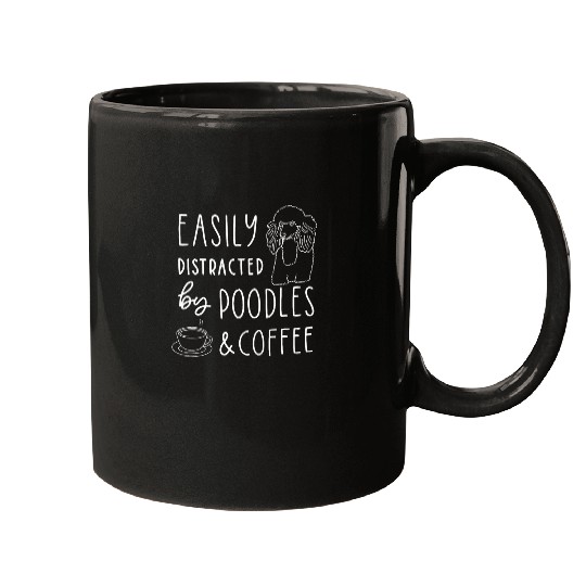 Poodle Lover Funny Poodle And Coffee Lover Poodle Mugs