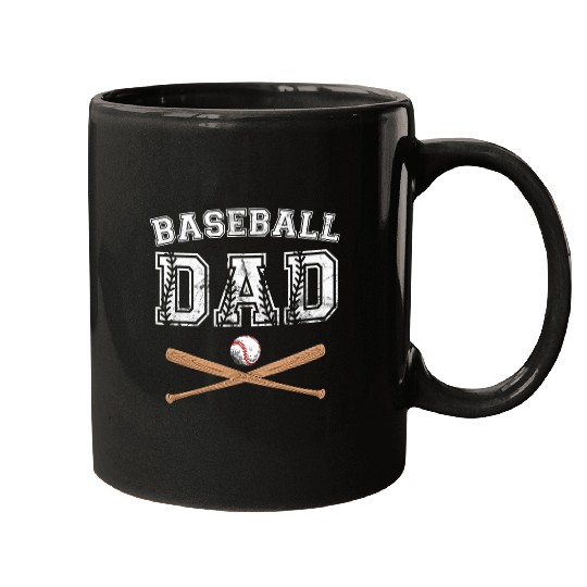 Mens Funny Baseball Dad Coaching Daddy Coachs Player Fathers Day Mugs
