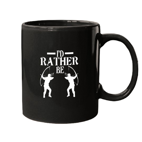 Id Rather Be Archery Mugs