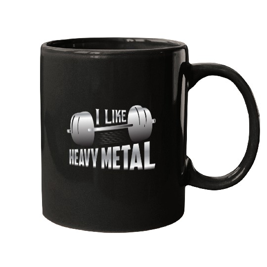 I Like Heavy Metal Workout Training Weight Lifting Mugs