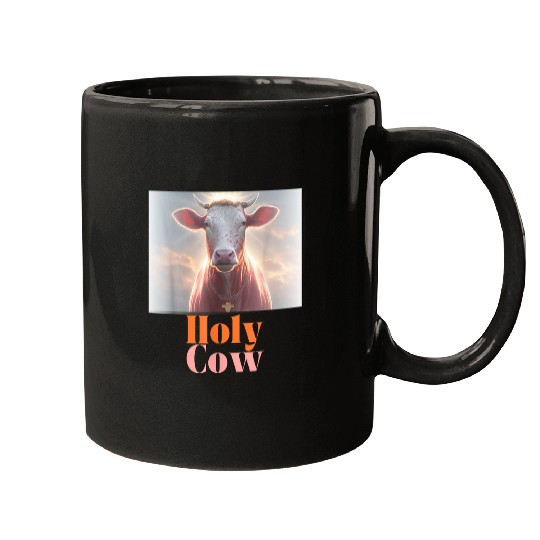 Holy Cow Funny Dairy Farmer Midwest Pride Mugs