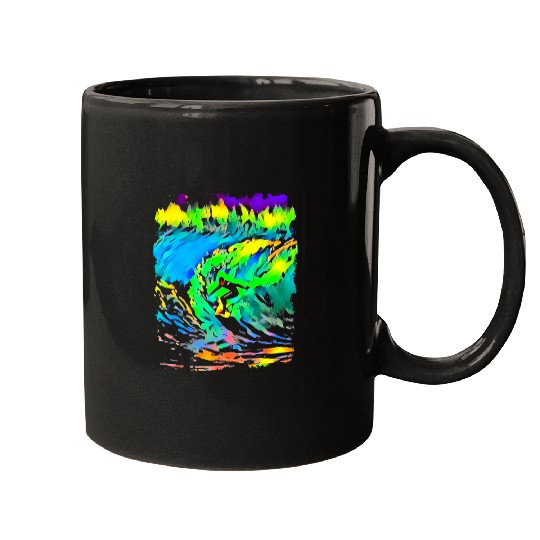 Surfer Pop Art Mugs
