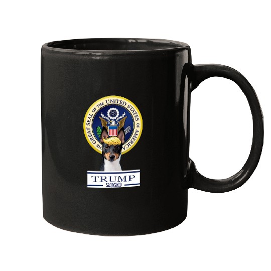 Trump Dog Toy Fox Terrier Mugs