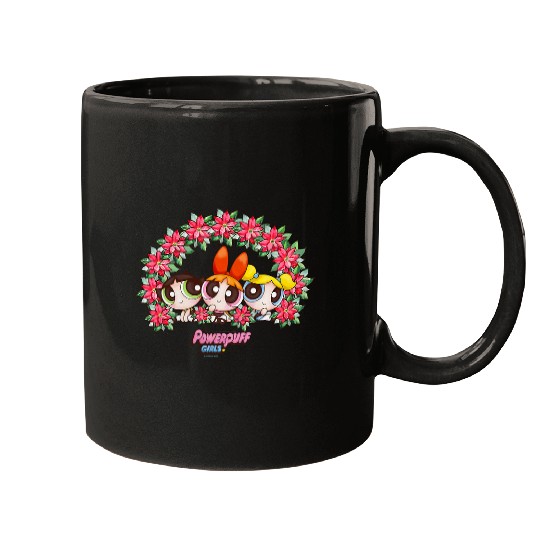 The Powerpuff Girls Christmas Poinsettia Group Portrait Mugs