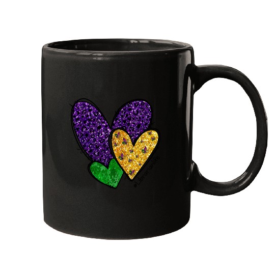 Mardi Gras Hearts Love Librarian Life vintages Reading Books Mugs